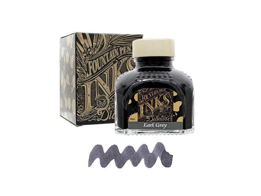 Diamine Earl Grey Tintenfass, 80ml., Glass
