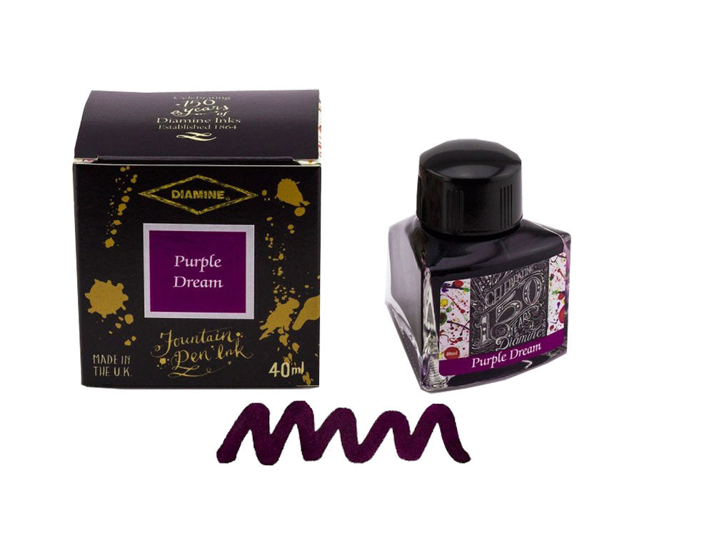 Diamine Tintenfass, 40ml., Purple Dream, Glass