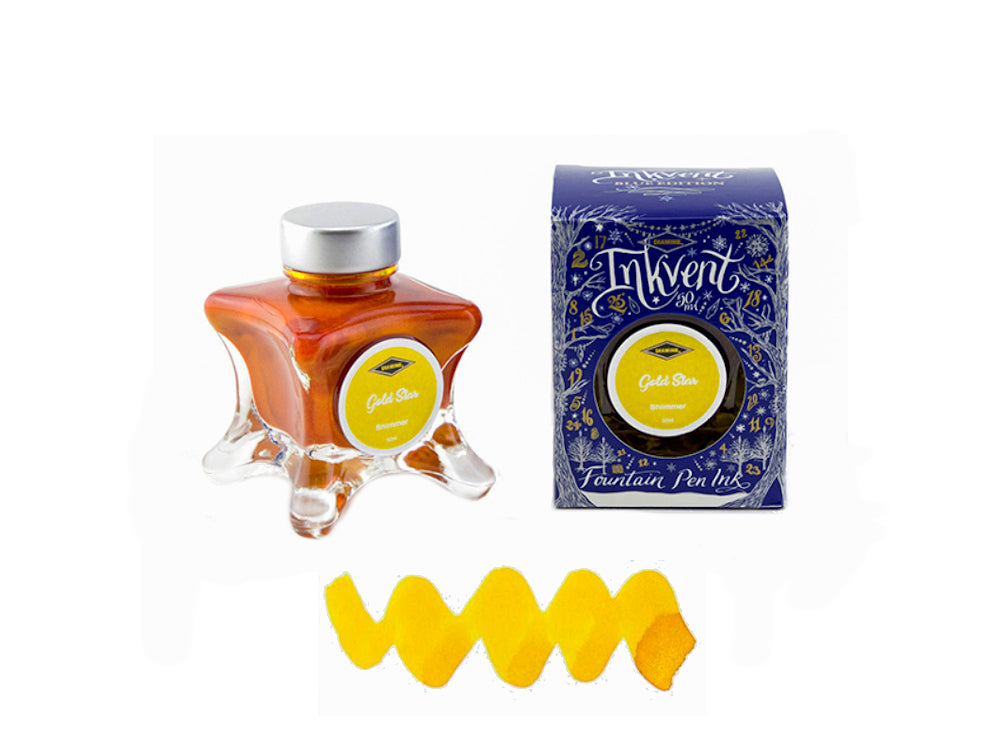 Diamine Tintenfass Gold Star, Ink Vent Blue, 50ml, Gelb