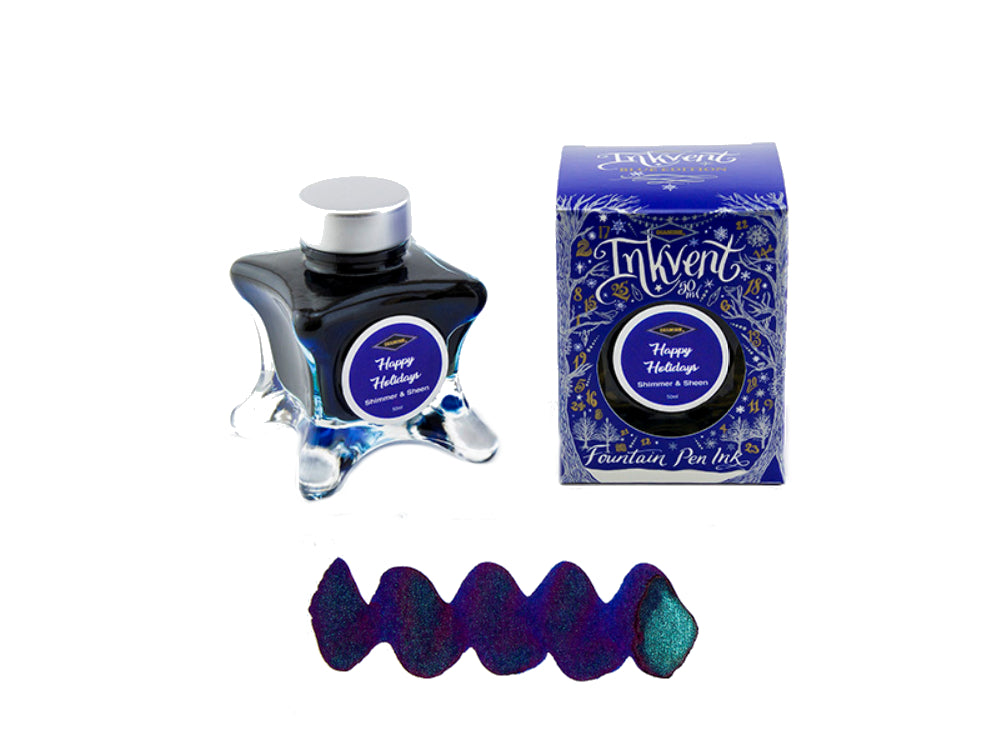 Diamine Tintenfass Happy Holiday, Ink Vent Blue, 50ml, Blau