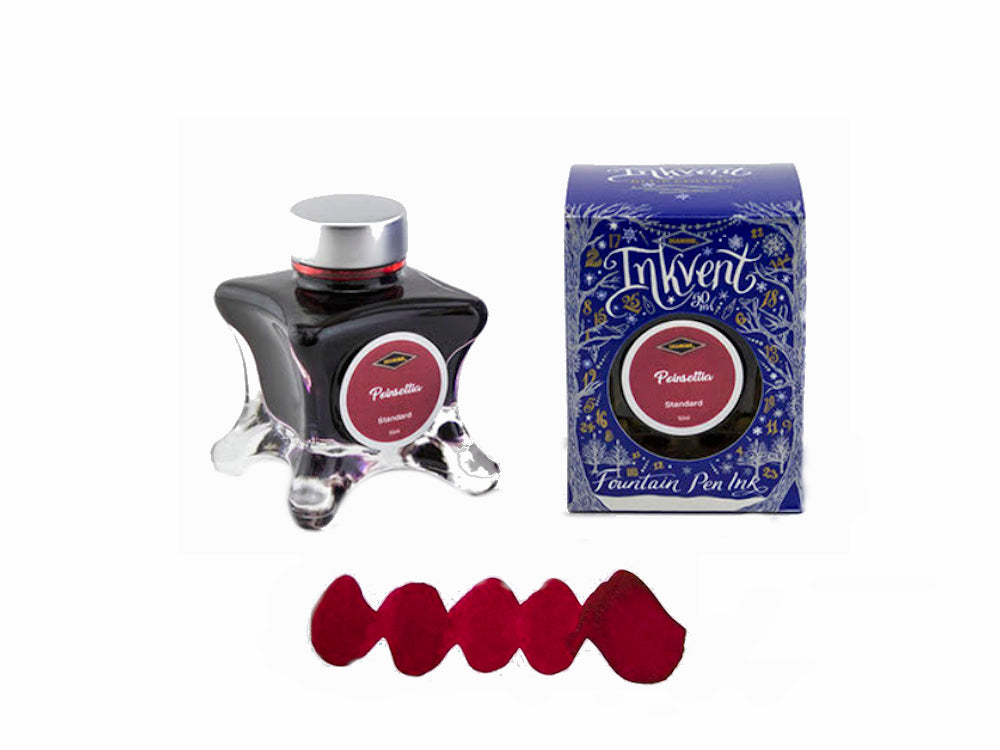 Diamine Tintenfass Poinsettia, Ink Vent Blue, 50ml, Rot