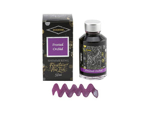 Diamine Shimmering Frosted Orchid Tintenfass, 50ml., Glass