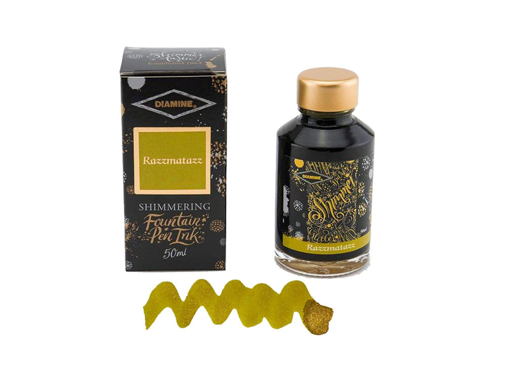 Diamine Shimmering Razzmatazz Tintenfass, 50ml., Glass