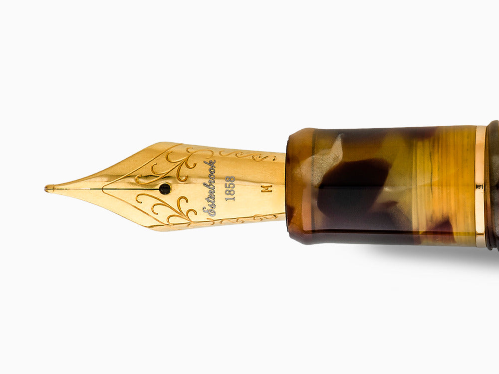 Esterbrook Estie Tortoise Füllfederhalter, Edelharz, Vergoldet, E136