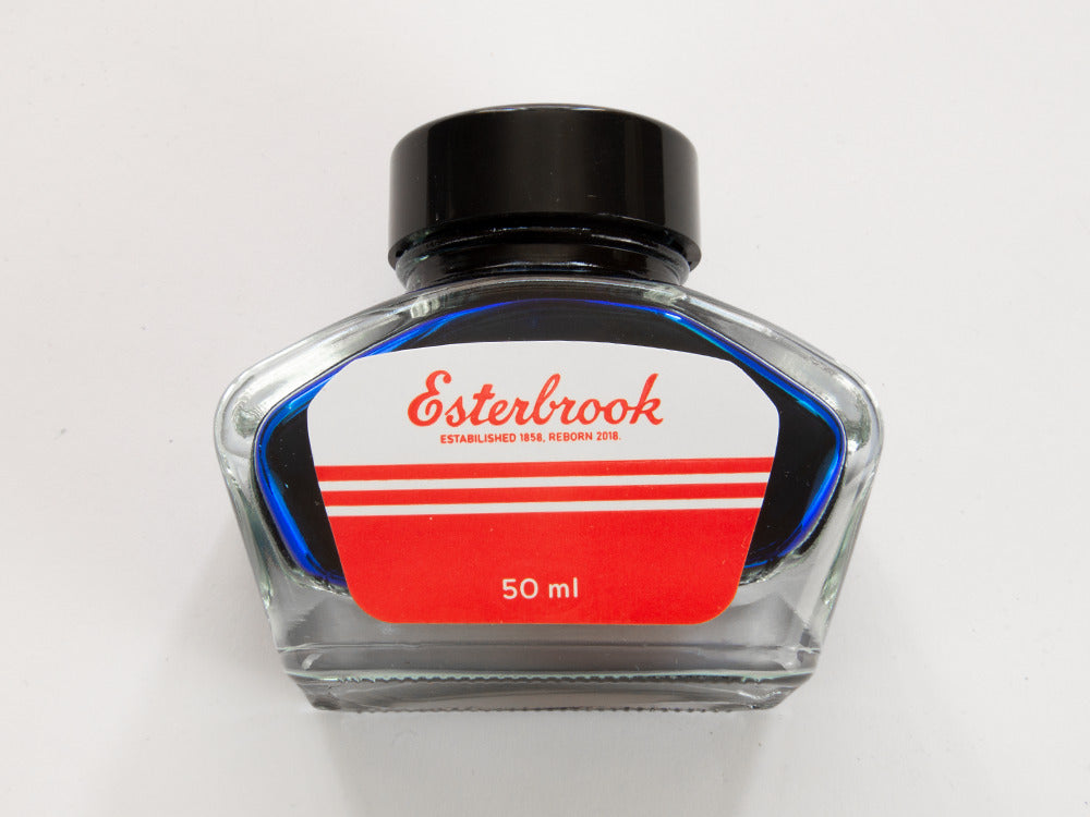 Esterbrook Tintenfass Aqua, Blau, 50ml, Glass, EINK-AQUA