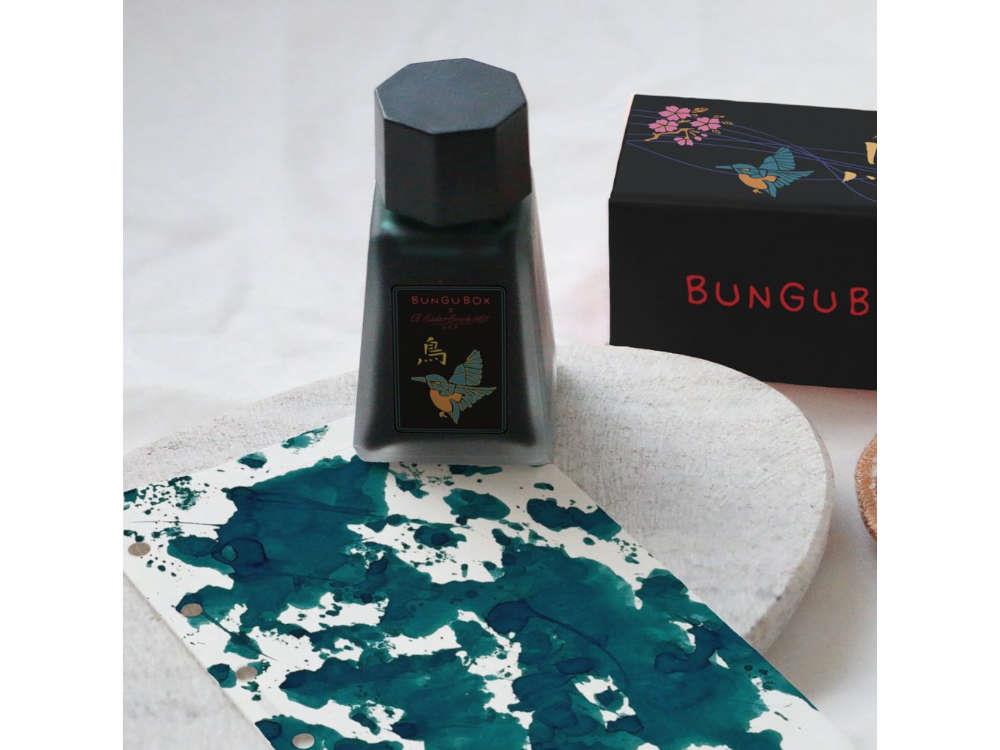 Esterbrook x BUNGUBOX Kingfisher Edition Tintenfass, Glass, EINK-BUNGUBIRD