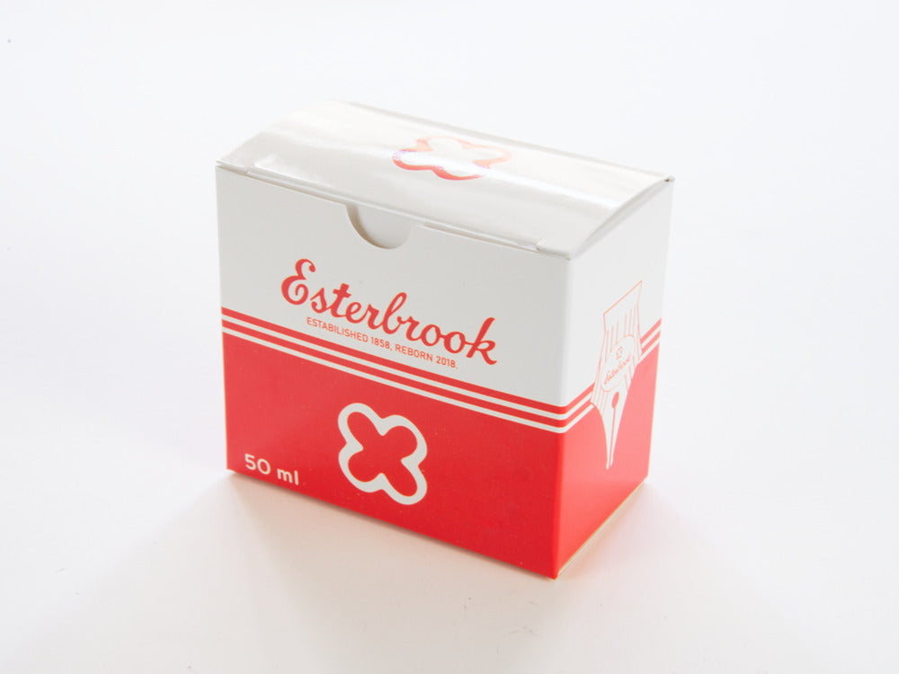 Esterbrook Tintenfass Aqua, Blau, 50ml, Glass, EINK-SHIMM-AQUA