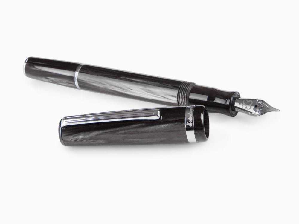 Esterbrook JR Tuxedo Füllfederhalter, Edelharz, Schwarz, EJR-BLACK