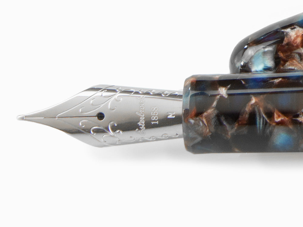 Esterbrook Estie Nouveau Bleu Füllfederhalter, Palladium, ENB146