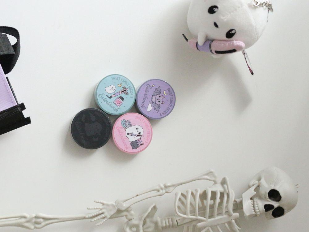 Esterbrook Pastel Halloween Black Ghosts Washi Tape, Sonderausgabe