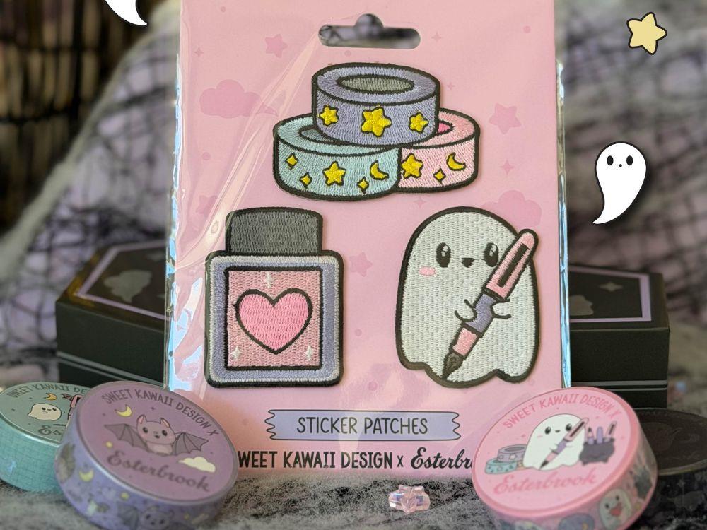 Esterbrook Pastel Halloween 3 Aufnäher Bunt, Sonderausgabe