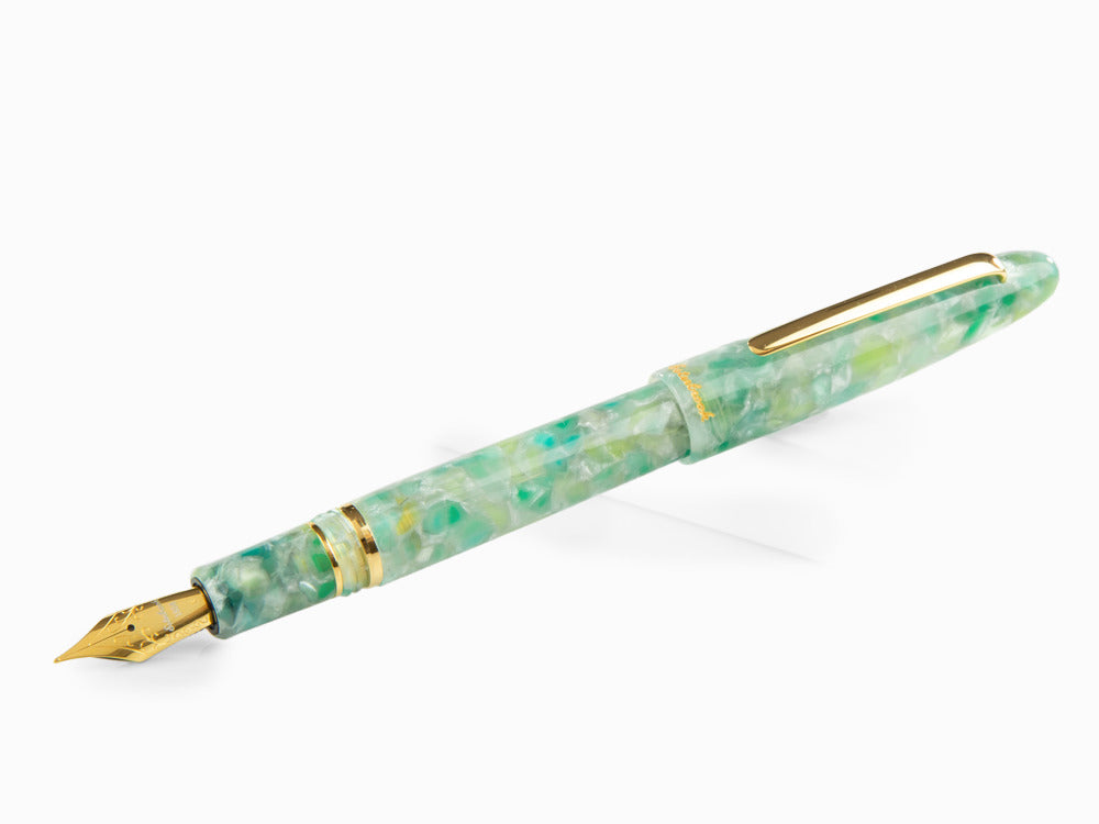 Esterbrook Estie Sea Glass Füllfederhalter, Edelharz, Vergoldet, ESG816