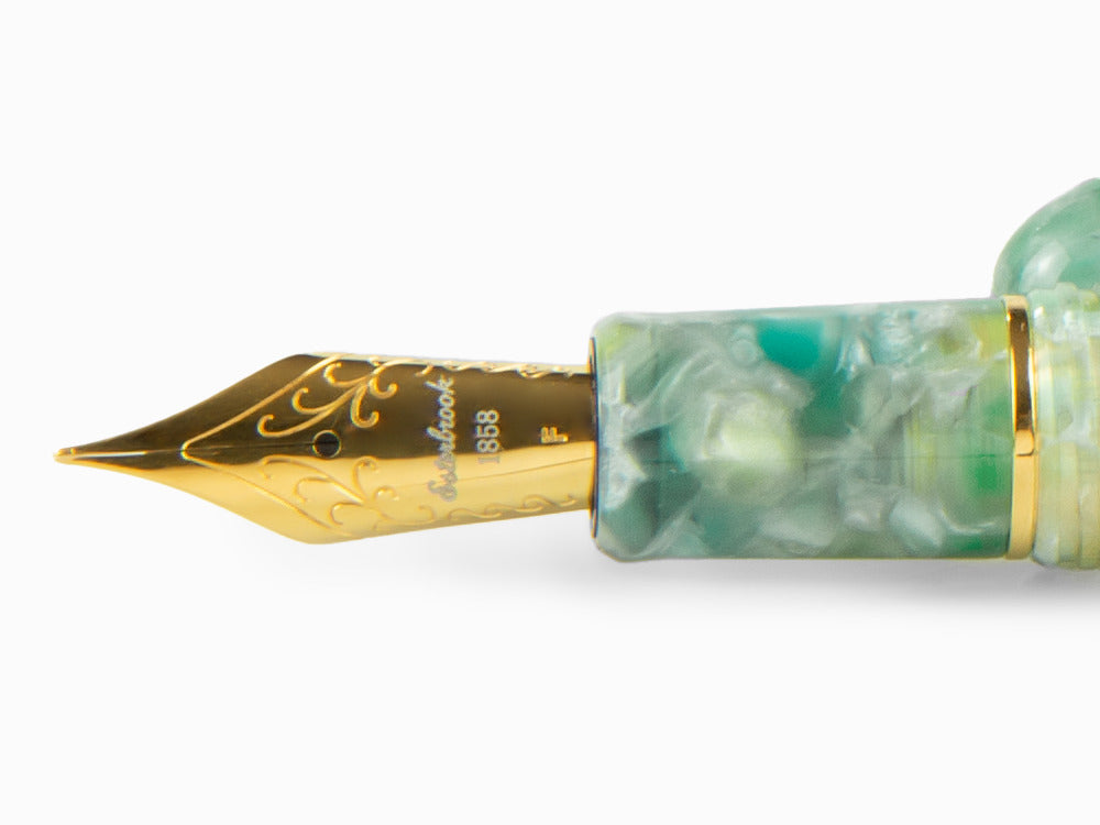 Esterbrook Estie Sea Glass Füllfederhalter, Edelharz, Vergoldet, ESG816