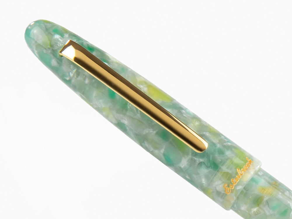 Esterbrook Estie Sea Glass Füllfederhalter, Edelharz, Vergoldet, ESG816