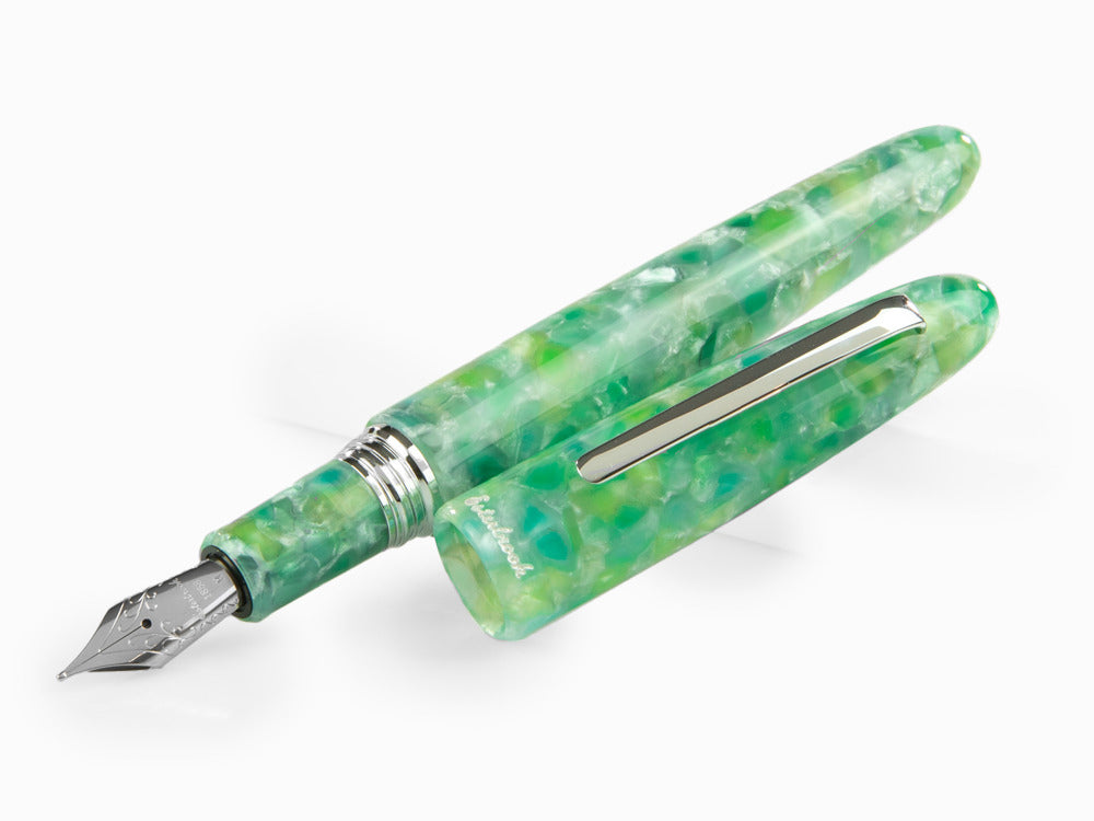 Esterbrook Estie OV Sea Glass Füllfeder, Verchromte Akzente, ESG826