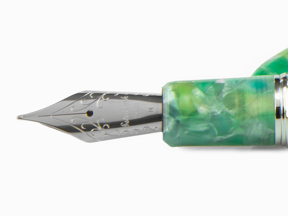 Esterbrook Estie OV Sea Glass Füllfeder, Verchromte Akzente, ESG826