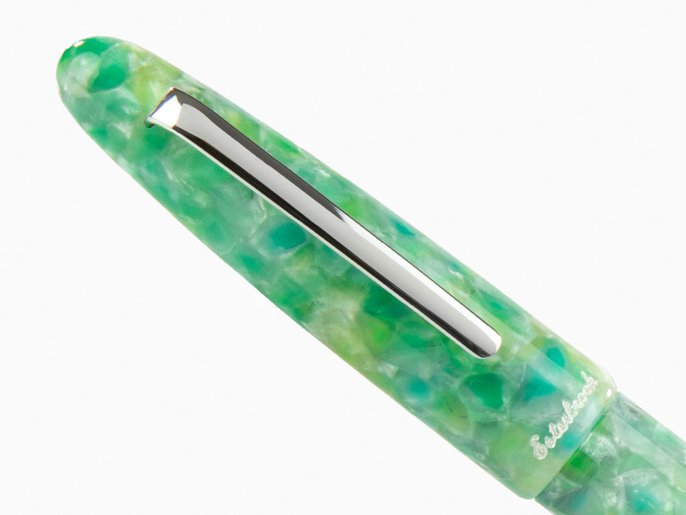 Esterbrook Estie OV Sea Glass Füllfeder, Verchromte Akzente, ESG826
