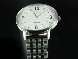 Eterna Eternity Gent Quartz Uhr, ETA 955.112, 42mm., Silber, Stahlband