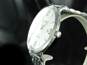 Eterna Eternity Gent Quartz Uhr, ETA 955.112, 42mm., Silber, Stahlband