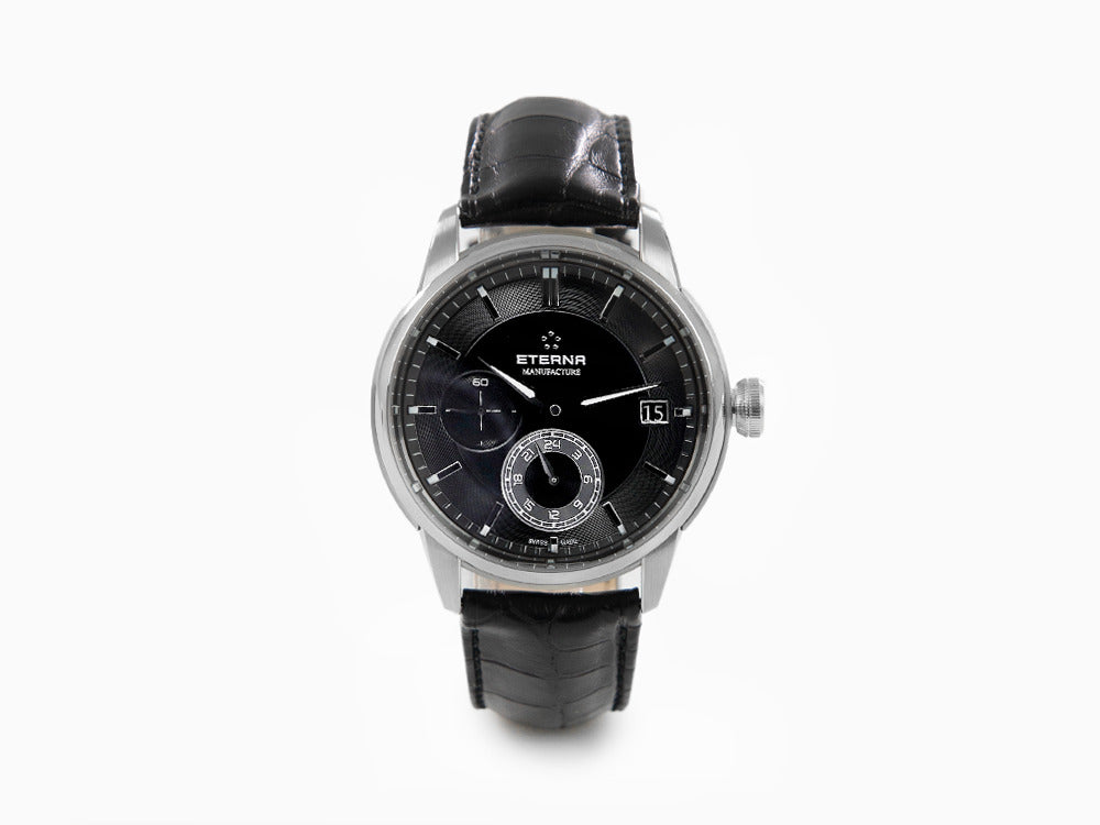 Eterna Adventic Automatik Uhr, Eterna 3914A, Schwarz