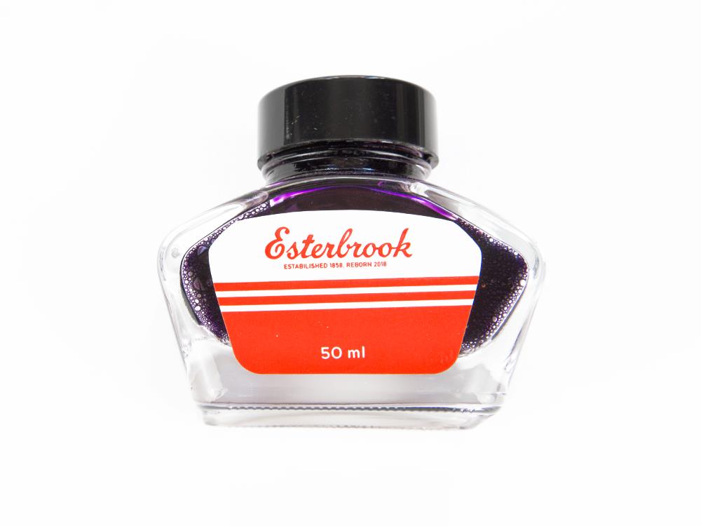 Esterbrook Tintenfass Lilac, Dunkelviolett, 50ml, Glass, EINK-SHIMM-LILAC