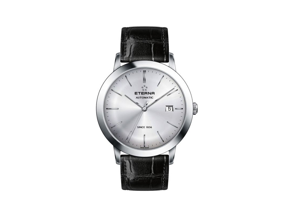 Eterna Eternity Gent Automatik Uhr, SW 200-1, Silber, 40mm, 2700.41.10.1383
