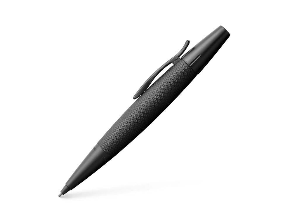 Faber-Castell E-Motion Minenbleistift, Aluminium, Schwarz, 138690