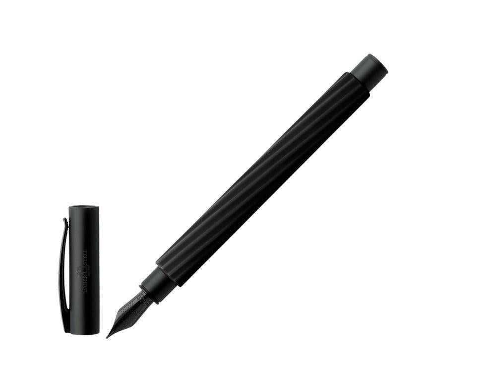 Faber-Castell Ambition Füllfederhalter, Edelharz, Schwarz, 147790