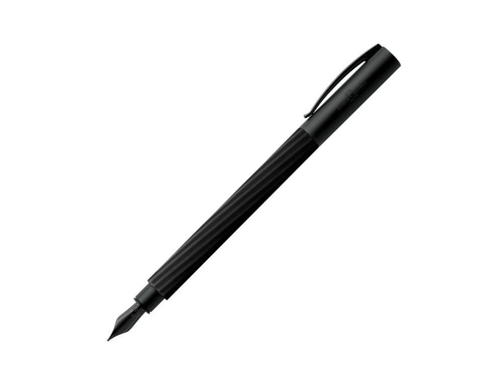 Faber-Castell Ambition Füllfederhalter, Edelharz, Schwarz, 147790