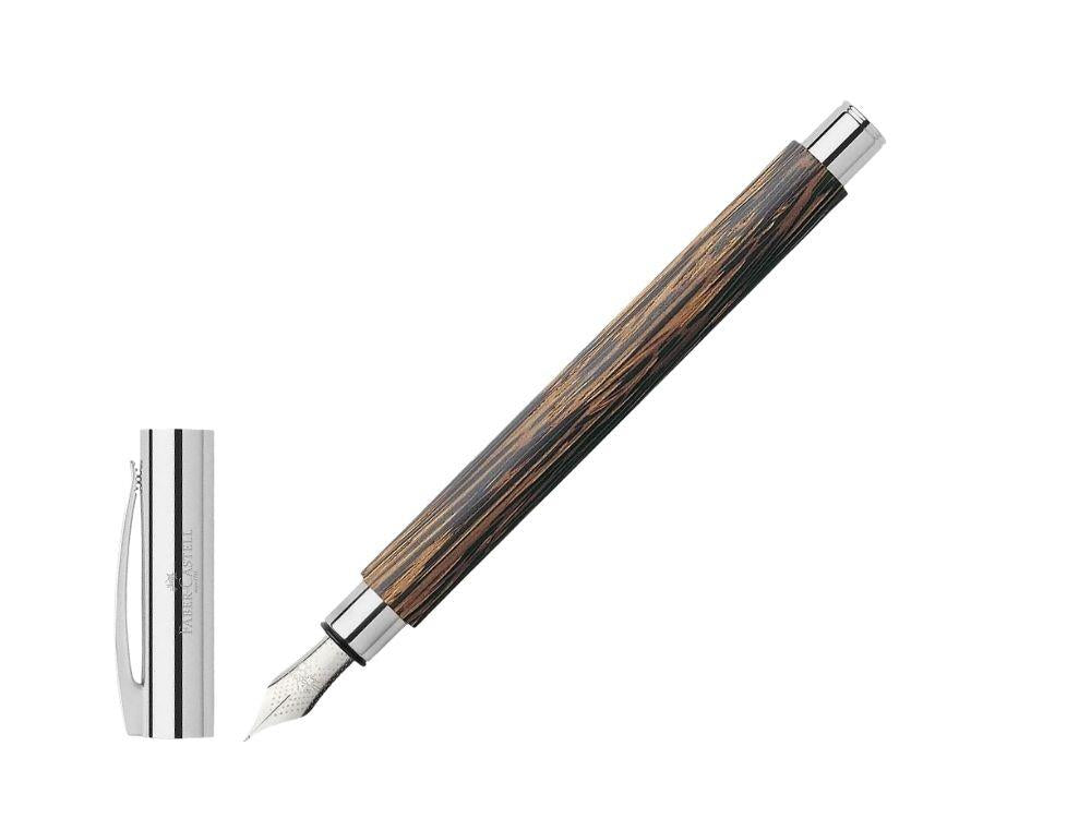 Faber-Castell Ambition Füllfederhalter, Cocosholz, Braun, 148170