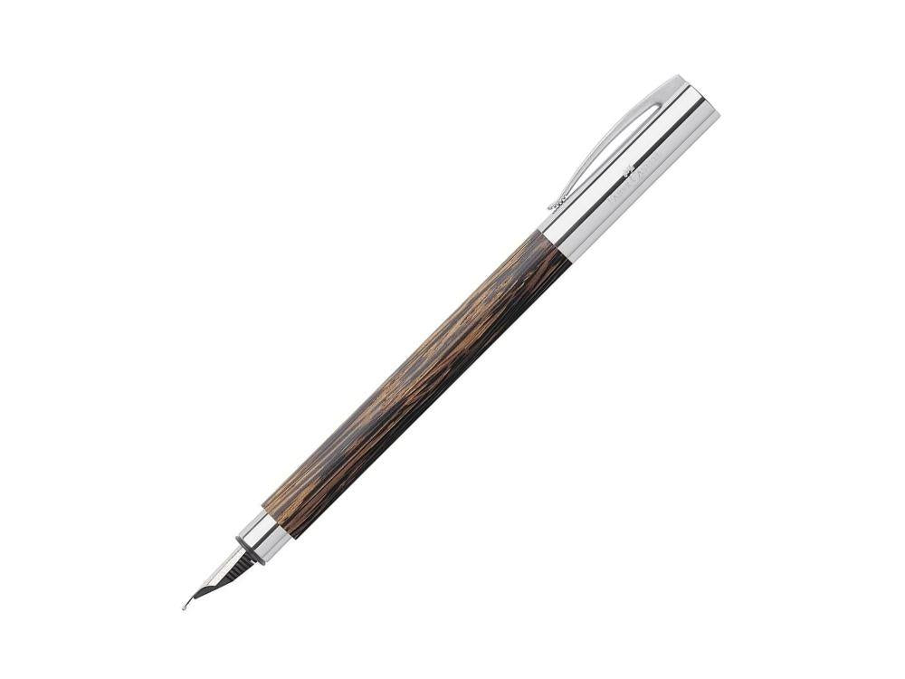 Faber-Castell Ambition Füllfederhalter, Cocosholz, Braun, 148170