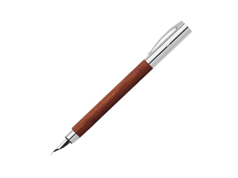 Faber-Castell Ambition Füllfederhalter, Birnbaumholz, Braun, 148180