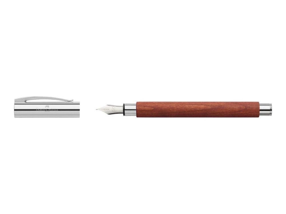 Faber-Castell Ambition Füllfederhalter, Birnbaumholz, Braun, 148180