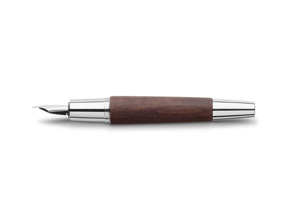 Faber-Castell E-Motion Füllfederhalter, Birnbaumholz, Braun, 148210