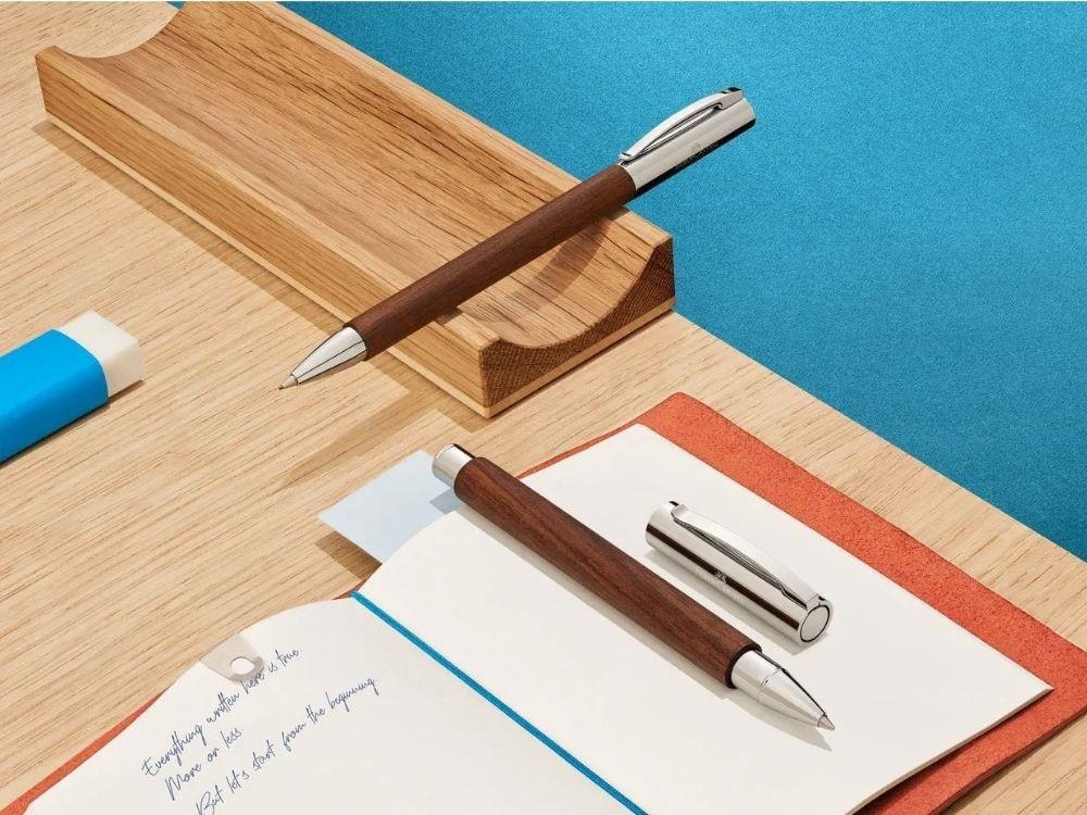 Faber-Castell Ambition Nogal Kugelschreiber, Holz, Braun, 148531