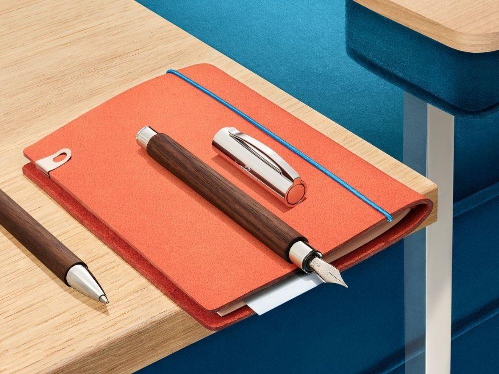 Faber-Castell Ambition Nogal Füllfederhalter, Holz, Braun, Metal, 148580