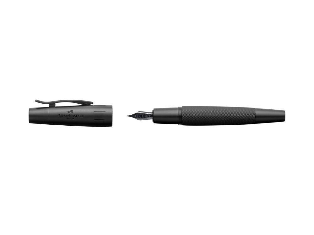 Faber-Castell E-Motion Pure Black Füllfederhalter, Matte schwarz, 148620