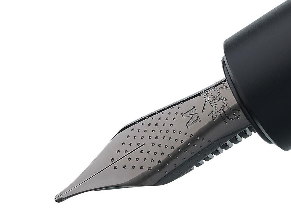 Faber-Castell E-Motion Pure Black Füllfederhalter, Matte schwarz, 148620