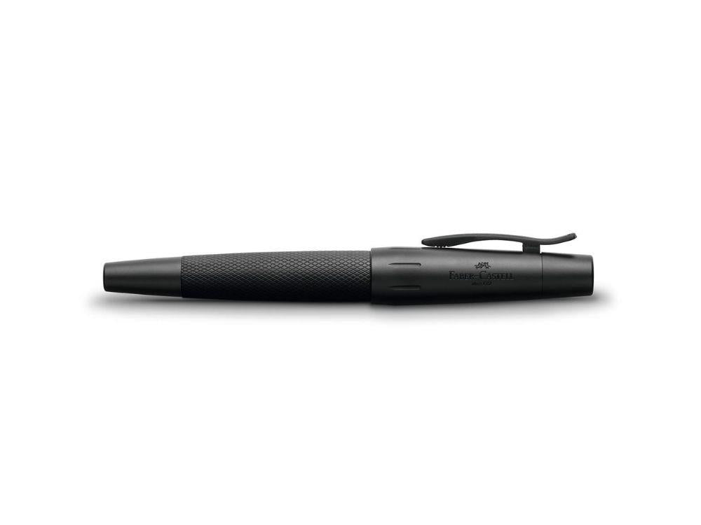 Faber-Castell E-Motion Pure Black Roller, Aluminium, Matte schwarz, 148625
