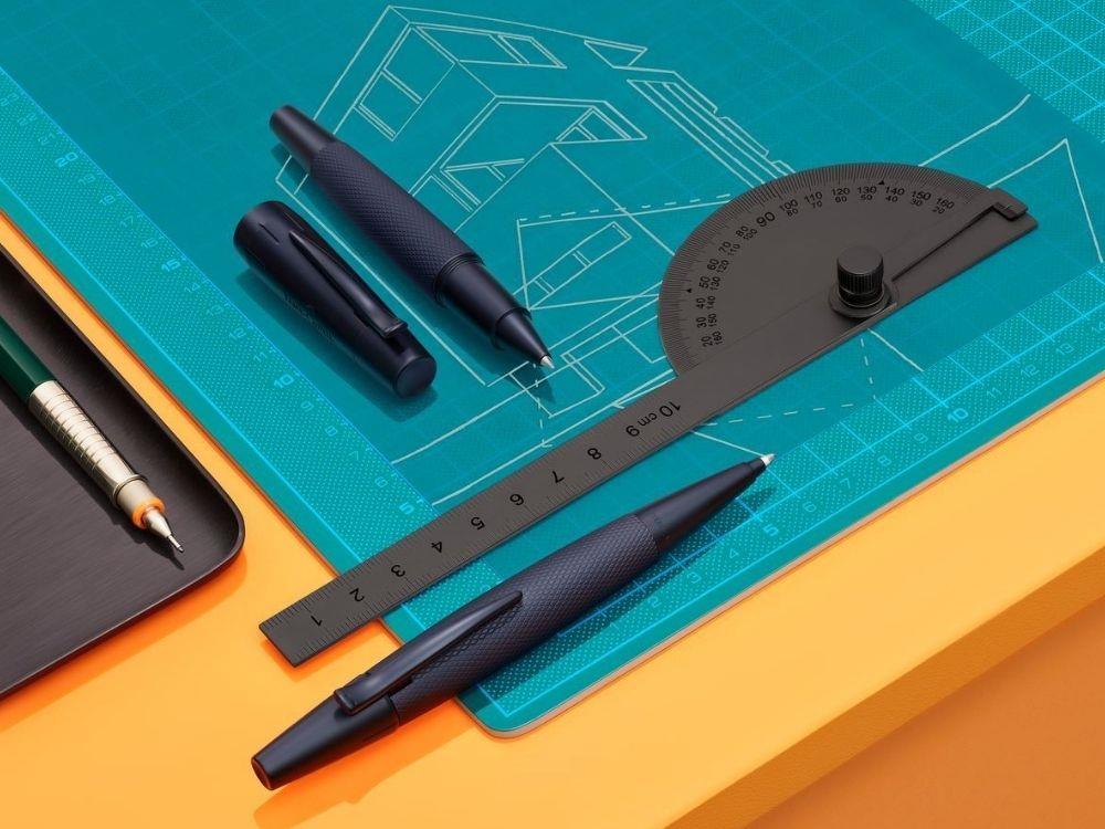 Faber-Castell E-Motion Pure Black Roller, Aluminium, Matte schwarz, 148625