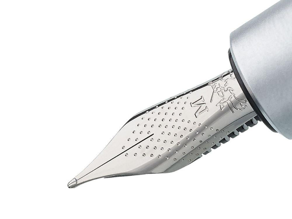 Faber-Castell E-Motion  Pure Silver Füllfeder, Silber, 148670