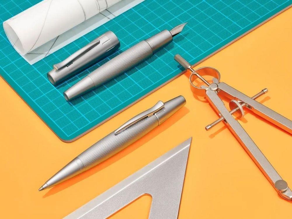 Faber-Castell E-Motion Kugelschreiber, Metalle, Silber, 148676