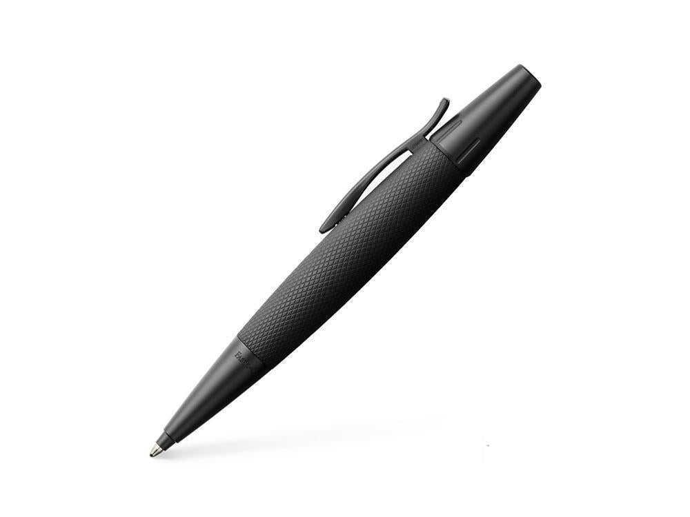 Faber-Castell E-Motion Pure Black Kugelschreiber, Aluminium, 148690