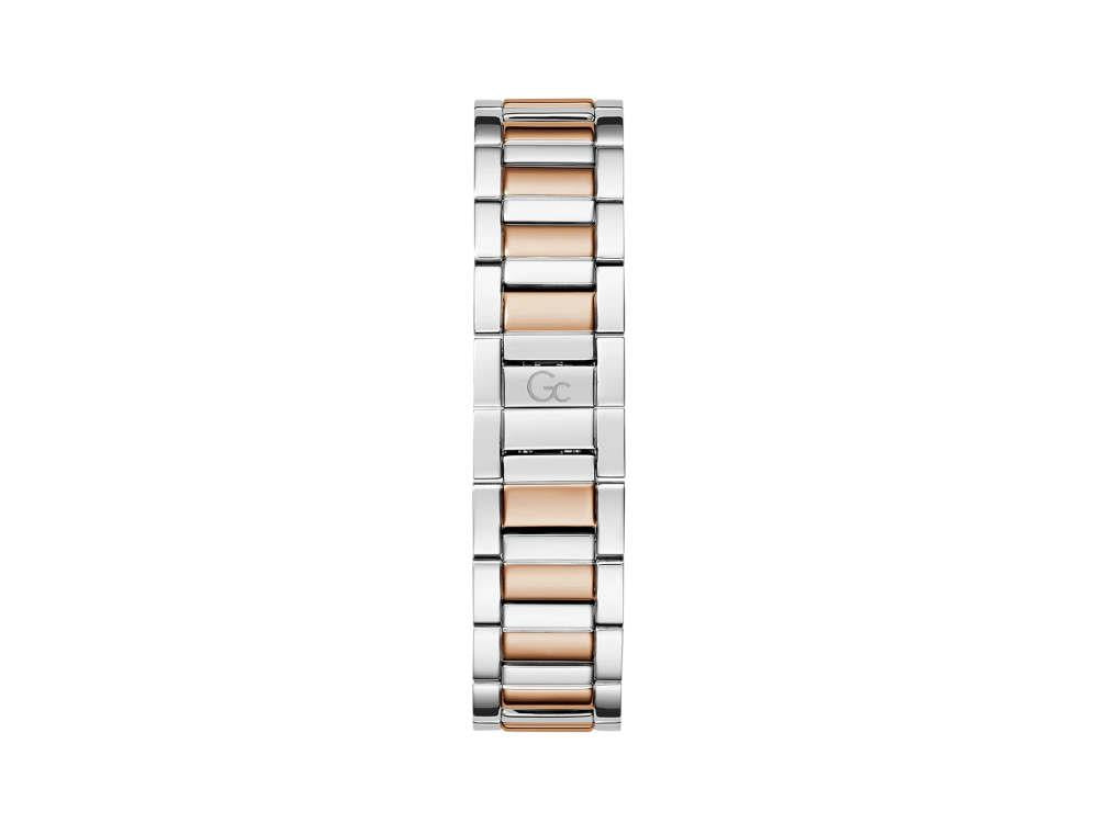 GC Watches GC Aura Quartz Uhr, PVD Rose Gold, Weiss, 36 mm, Z48002L1MF