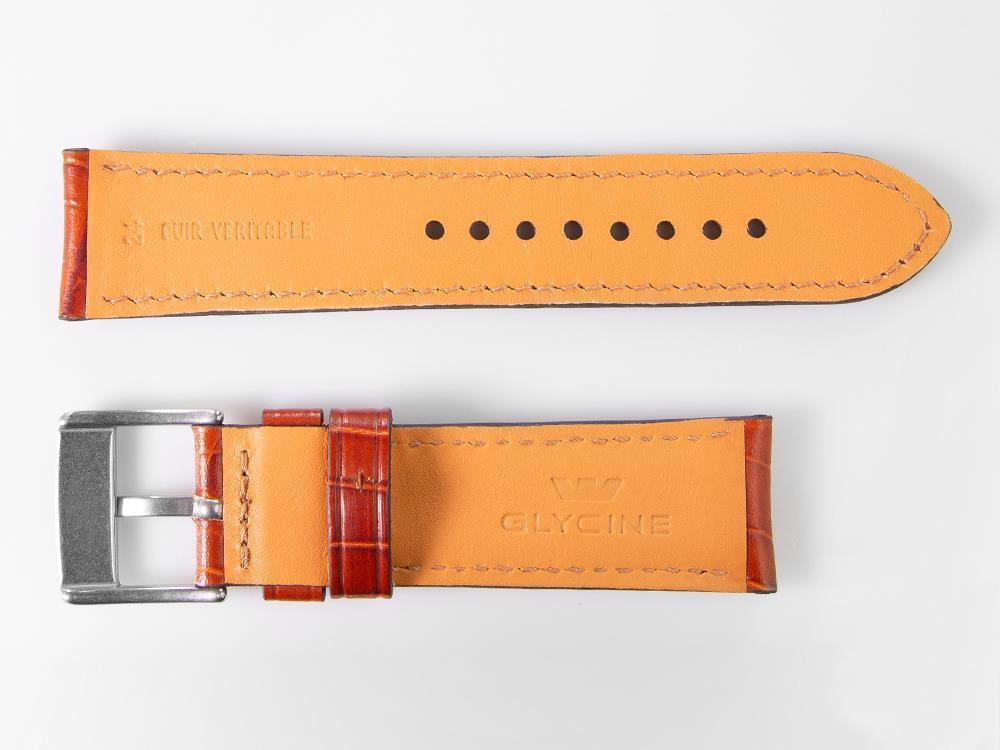 Glycine, Lederband, 24mm, Braun, LBK7BH-24