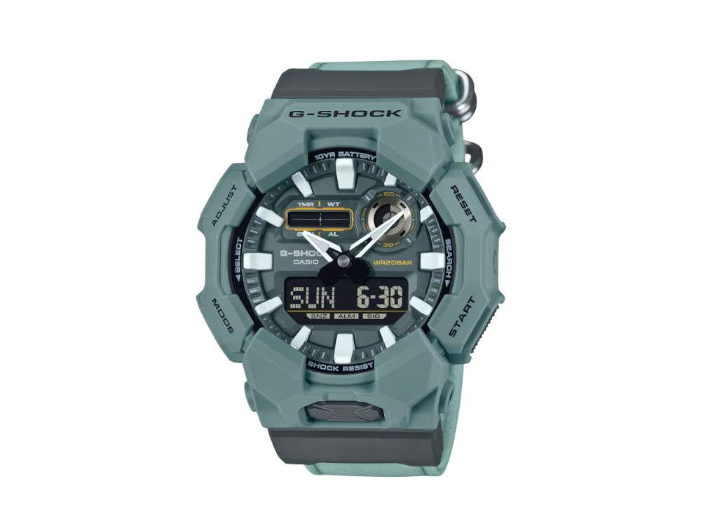G-SHOCK Casio Classic Quartz Uhr, Biobasiertes Harz, Grün, 52 mm, GA-010CE-2AER