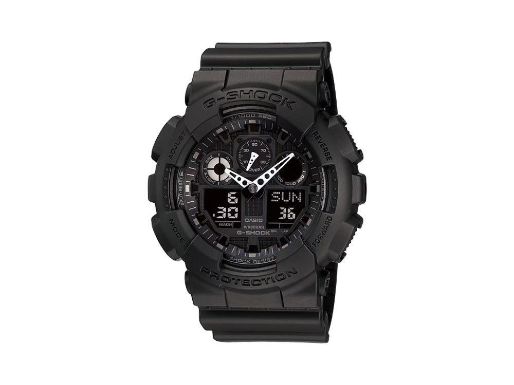 G-SHOCK Casio Classic Quartz Uhr, Harz, Schwarz, GA-100-1A1ER