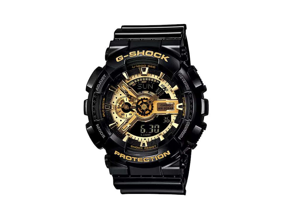 G SHOCK Casio Classic Quartz Uhr Harz Schwarz 55 51.2mm GA 110GB Iguana Sell DE