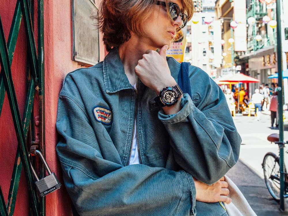 G-SHOCK Casio Classic Quartz Uhr, Harz, Schwarz, 55 × 51.2mm, GA-110GB-1AER