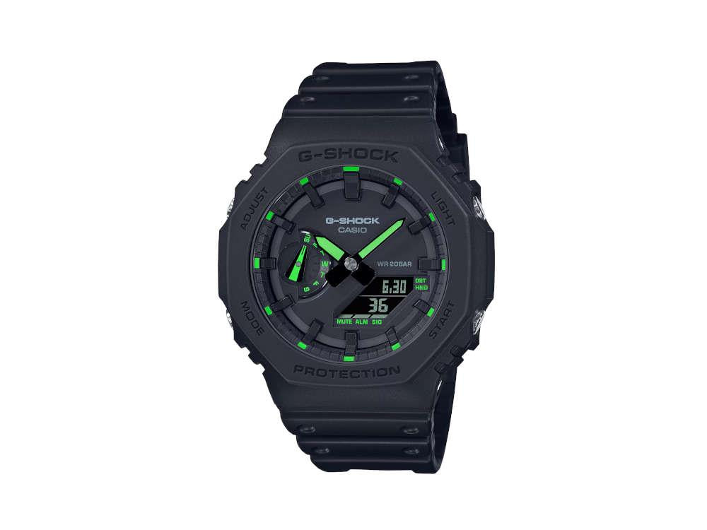 G-SHOCK Casio Classic Quartz Uhr, Harz, Schwarz, 55 × 51.2mm, GA-2100-1A3ER
